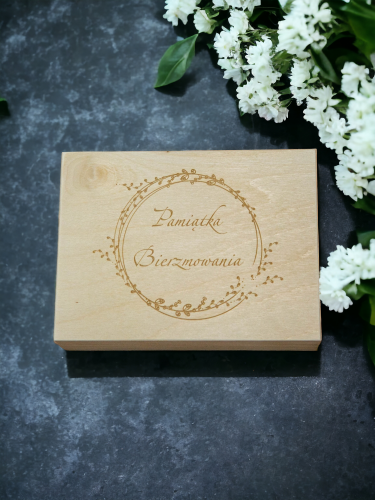 Personalizowane Drewniane Pudełko Prezentowe